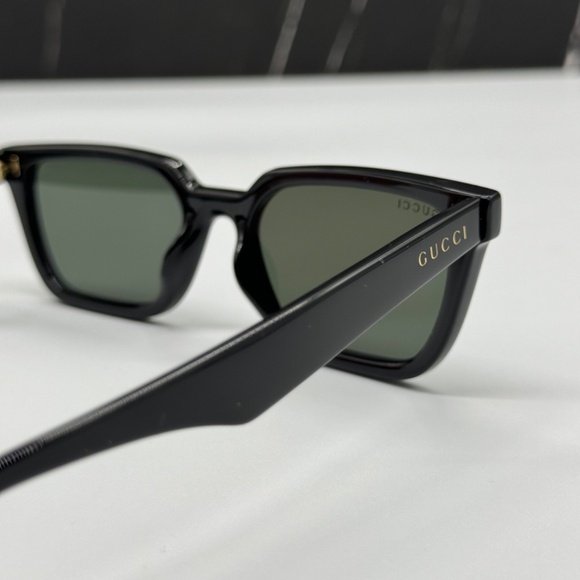 NEW GG1539S 001 GUCCI BLACK GREY CAT EYE UNISEX GUCCI SUNGLASSES - Picture 8 of 12